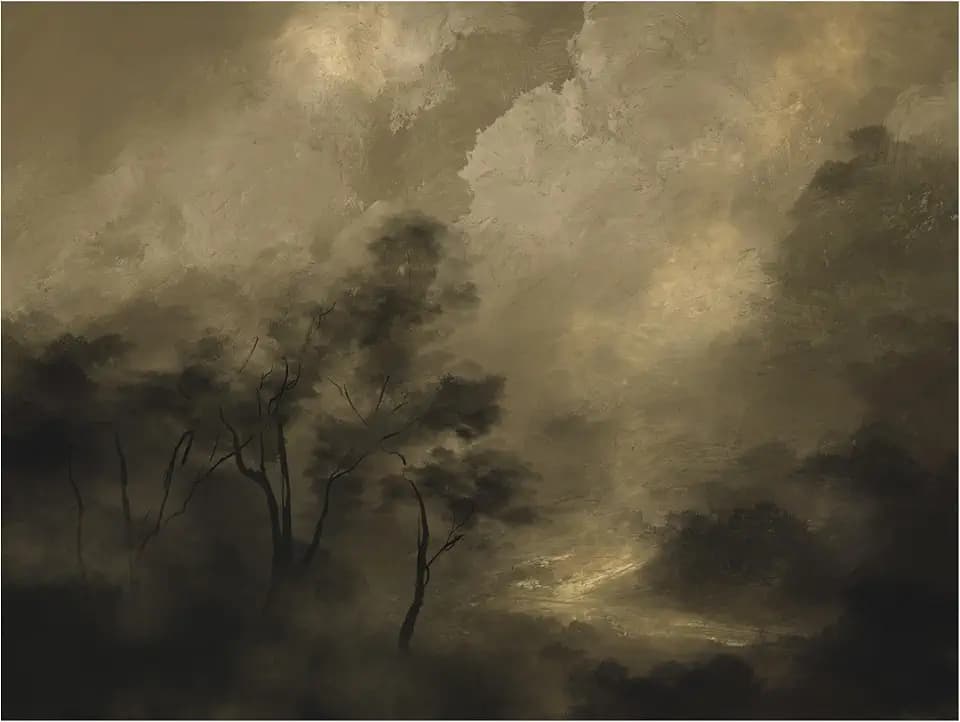 Trademark Fine Art Canvas Wall Art - Dan Hobday 'Moody Woods' Wall Art for Living Room, Bedroom, or Office Décor