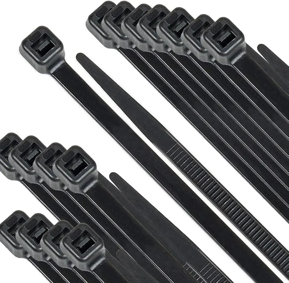 Beshine Kabelbinder 300mm x 4.8mm 250 Stück, Premiumqualität Nylon UV-Beständig - Schwarz