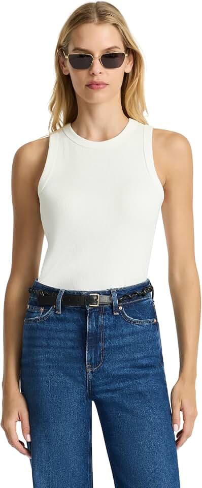 Women’s Good Earth Cotton® Tank Top – Australian-Grown Cotton, High Neck, Flattering Fit, Layering Essential