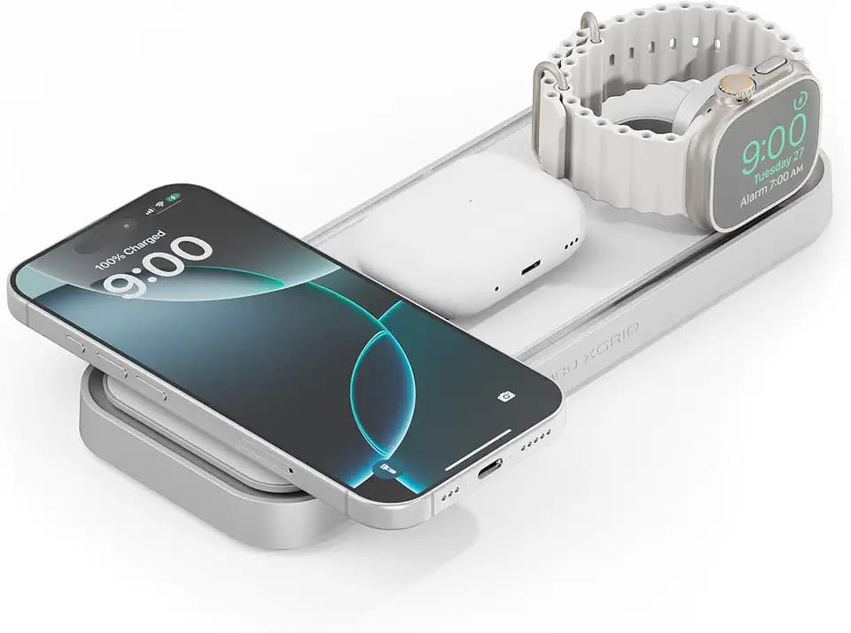 NOCO XGrid XDP3 3-in-1 Wireless Charging Station - iPhone, Watch & AirPods