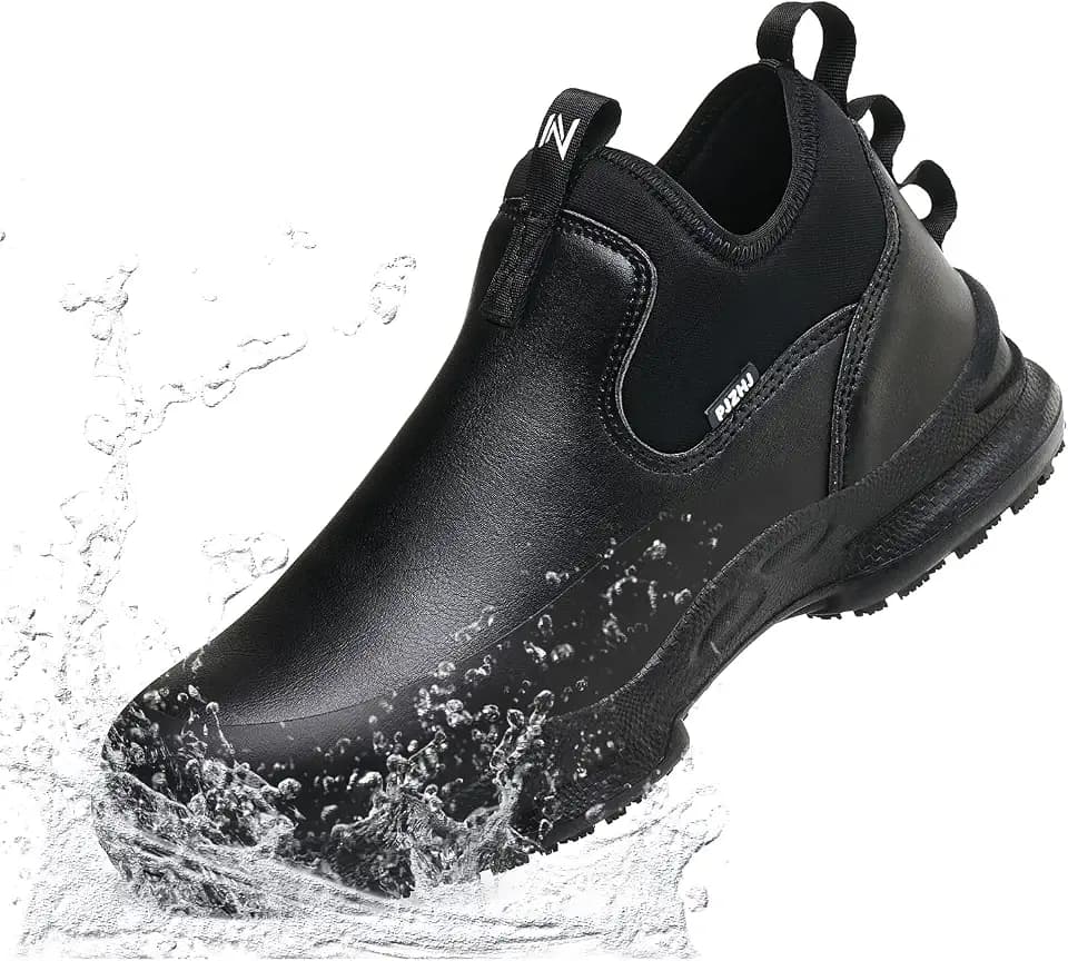 PJZHJ Non Slip Work Shoes for Women Chef Shoes Food Service Shoes Slip-On
