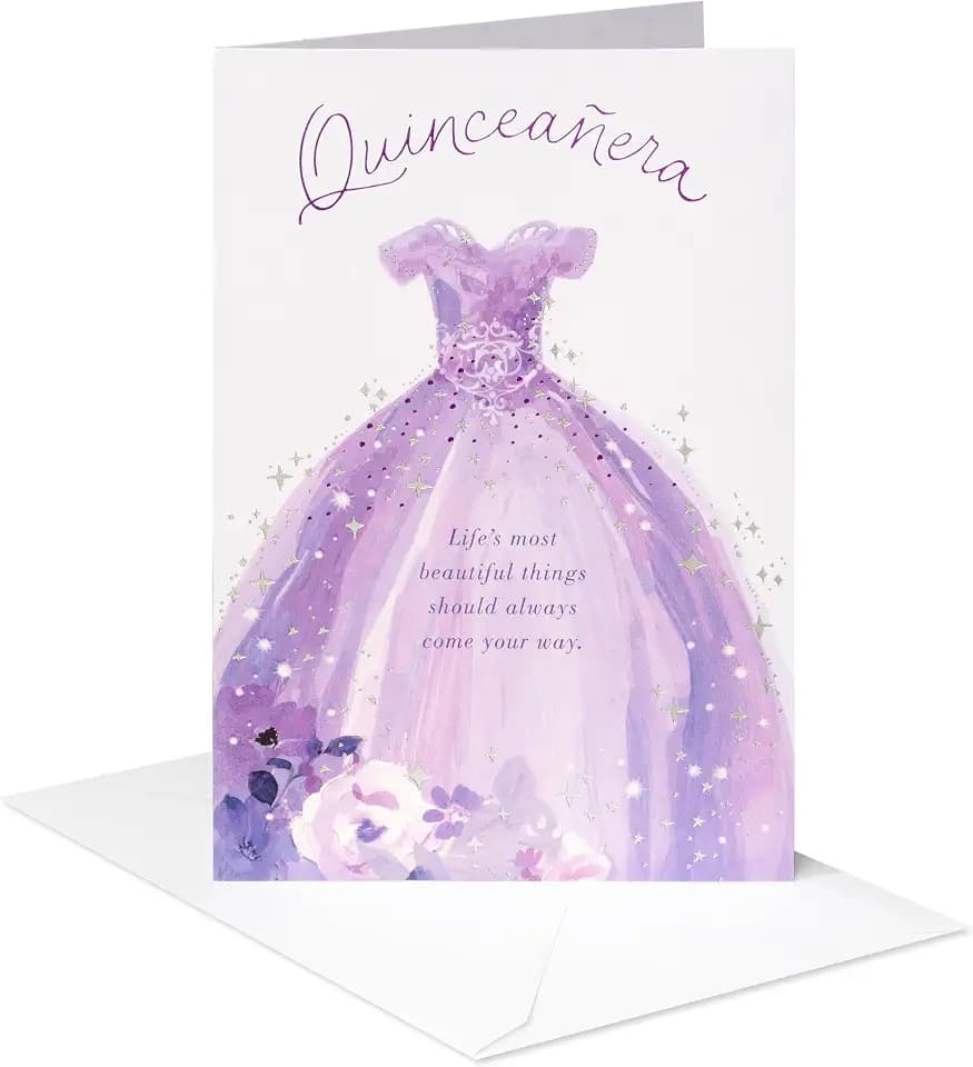 American Greetings Quinceanera Card for Teen (Life's Most Beautiful Things)