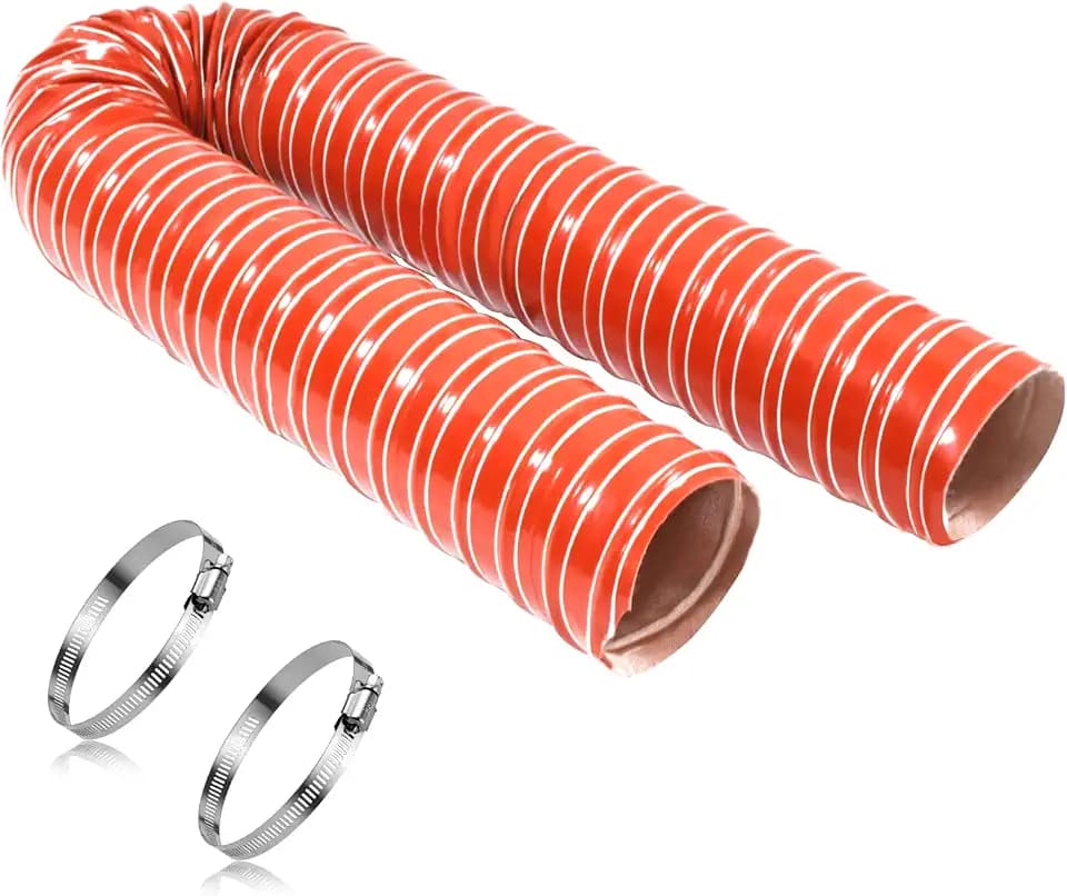 NOWBALL 3in Automotive Air Duct Hose, Length 1 Meter-3.3ft, 3" Silicone Flexible Cooling Ducting, 76mm High Heat Brake Exhaust Hose for Car, Garage, Dryer Air System
