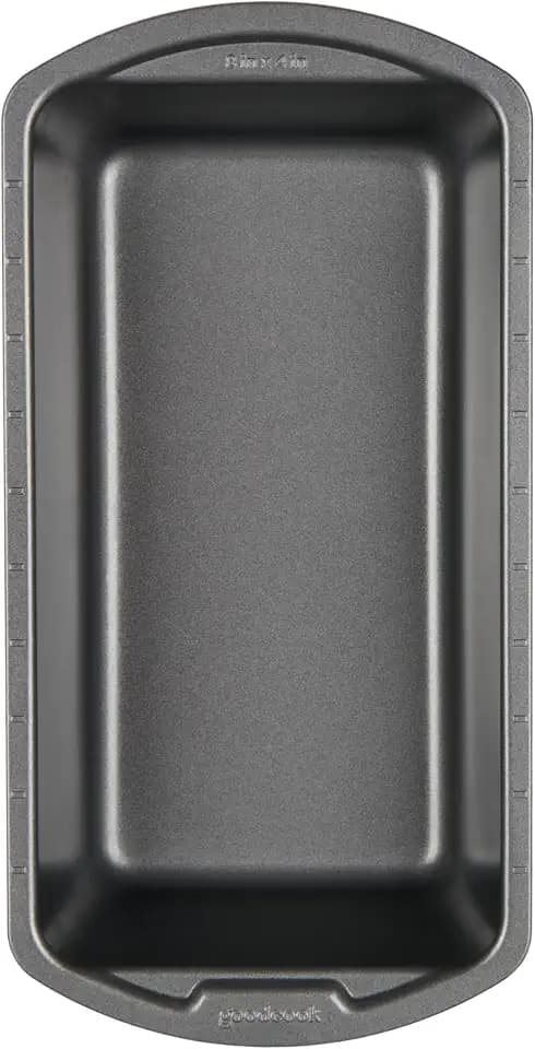 GoodCook Nonstick Loaf Pan Heavy-Duty Steel Bakeware with Easy-Clean Non-Stick Coating, Oven & Dishwasher Safe Pan for Meatloaf Breads Cakes Brownies Lasagnas Casseroles & More, 8 x 4-Inch, Gray