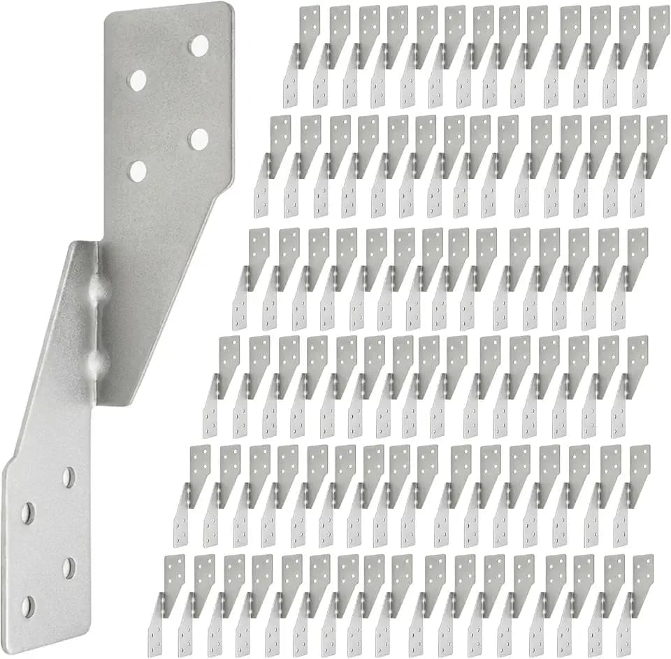 90 Pack Hurricane Tie for Rafters, Hurricane Straps Brackets Silver