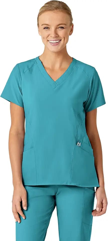 Wink W123 Women's Stylized V-Neck Scrub Top