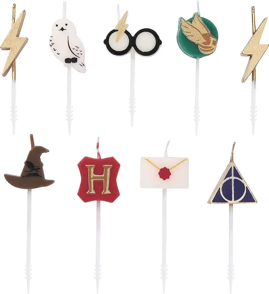 Papyrus Harry Potter Birthday Candles for Cake and Cupcakes (9-Count)