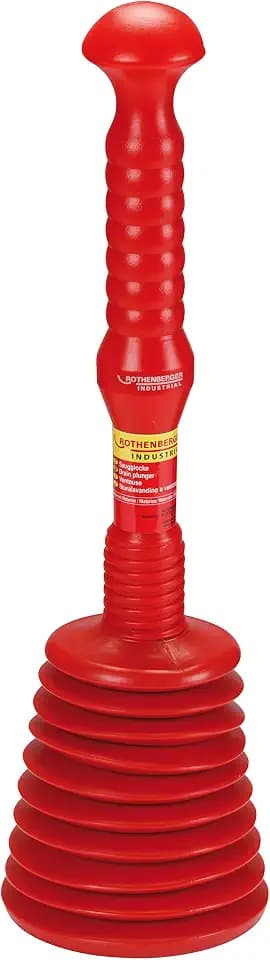 ROTHENBERGER Industrial ROPÜ Maxi Gesamtlänge ca. 40 cm I Ø Glocke ca. 15 cm I Pümpel zur effektiven und schnellen Rohrreinigung in Küche, Bad und WC I Keien Chemie I 71920