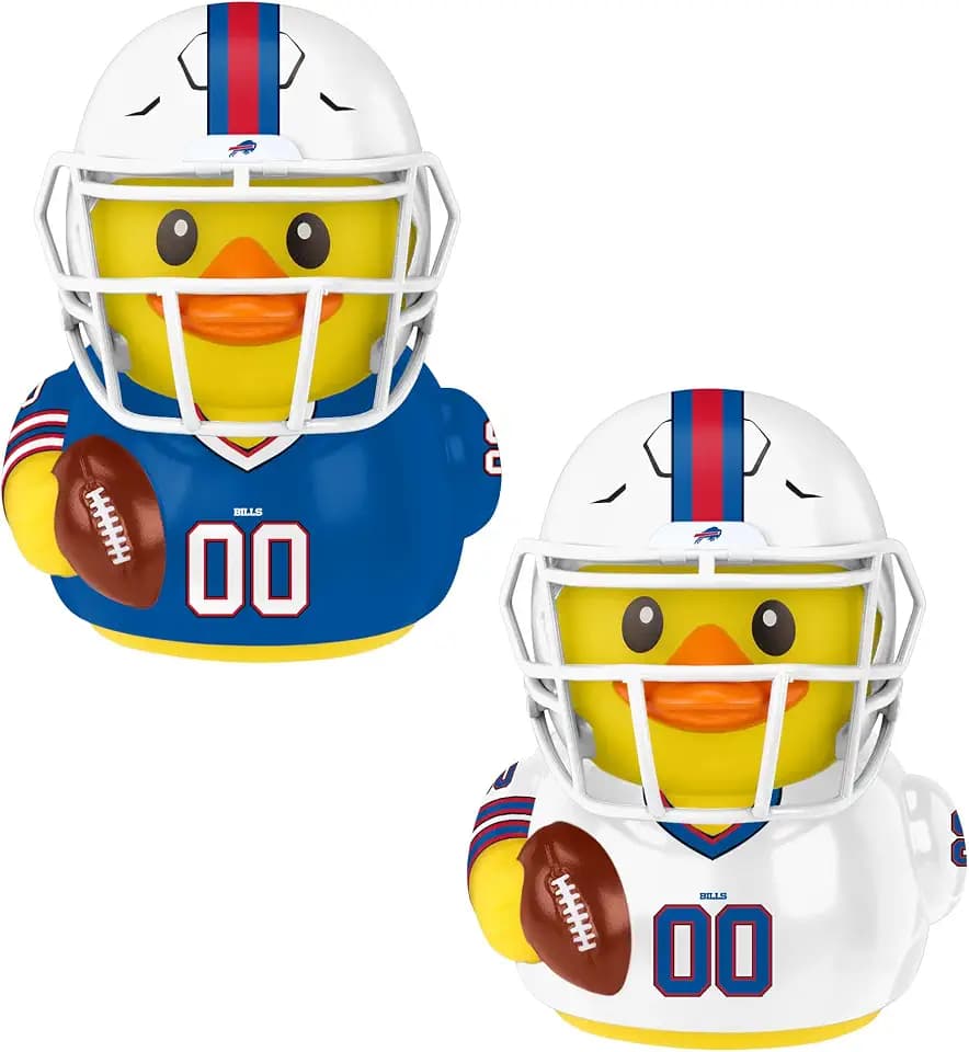 FOCO NFL Unisex-Adult NFL Team Logo 2 Pack Vinyl Duck Figures