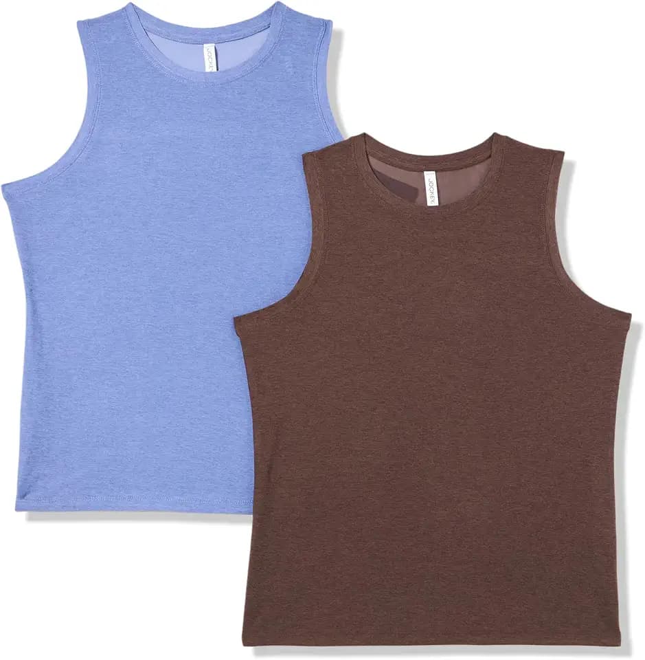 Jockey Women's 2 Pack Fly Back Workout Tank Tops