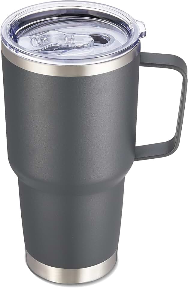 30 oz Stainless Steel Tumbler with Handle and Lid, 1 Pack