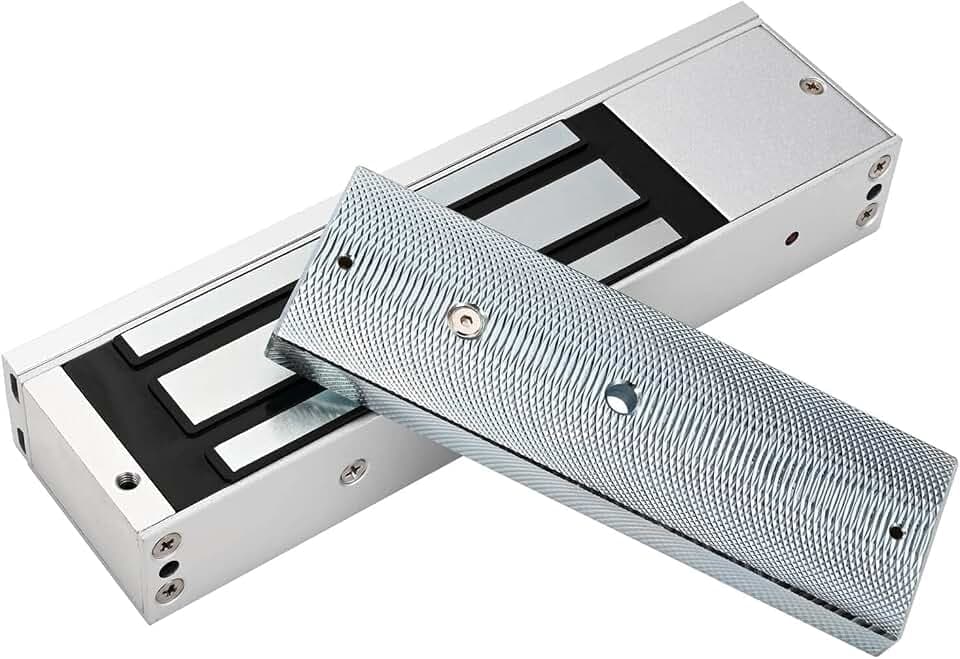 Electromagnetic Lock 1200LBS 500KG Holding Force Electric Magnetic Door Lock 12V Fail Safe NC Mode for Access Control System