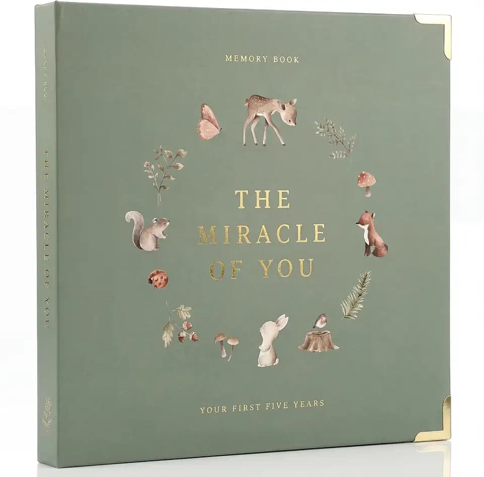 Keepsake Baby Memory Book for Boys and Girls - Timeless First 5 Year Book