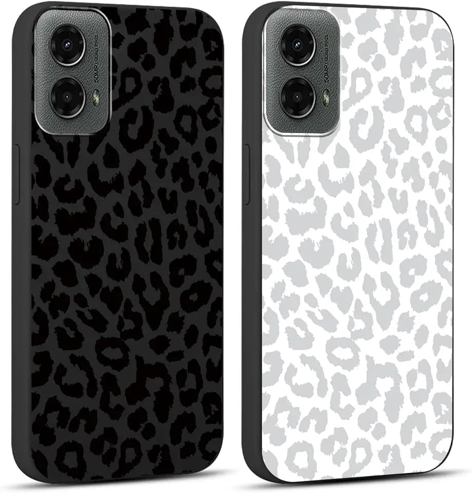 2 Pack Cute Cheetah Print Phone Case for Motorola Moto G (2024) 6.6"