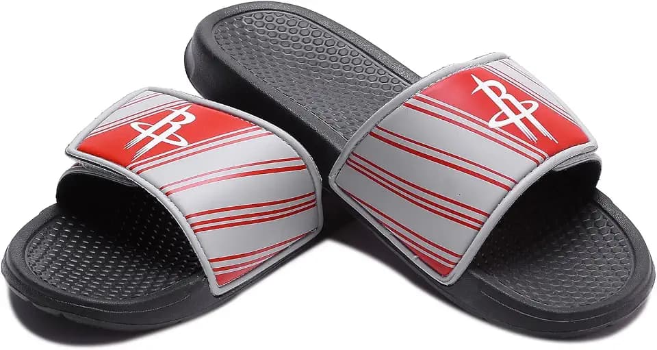 FOCO Mens NBA Team Logo Shower Sport Legacy Slide Flip Flop Sandals