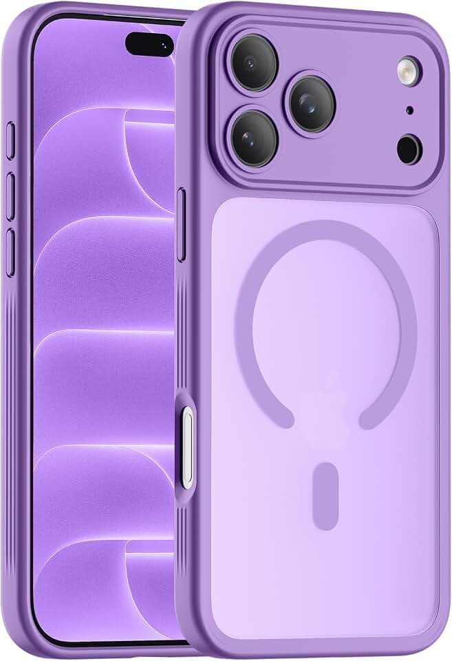 Symcele Designed for iPhone 18 Pro Case/iPhone 17 Pro Case, Light Purple