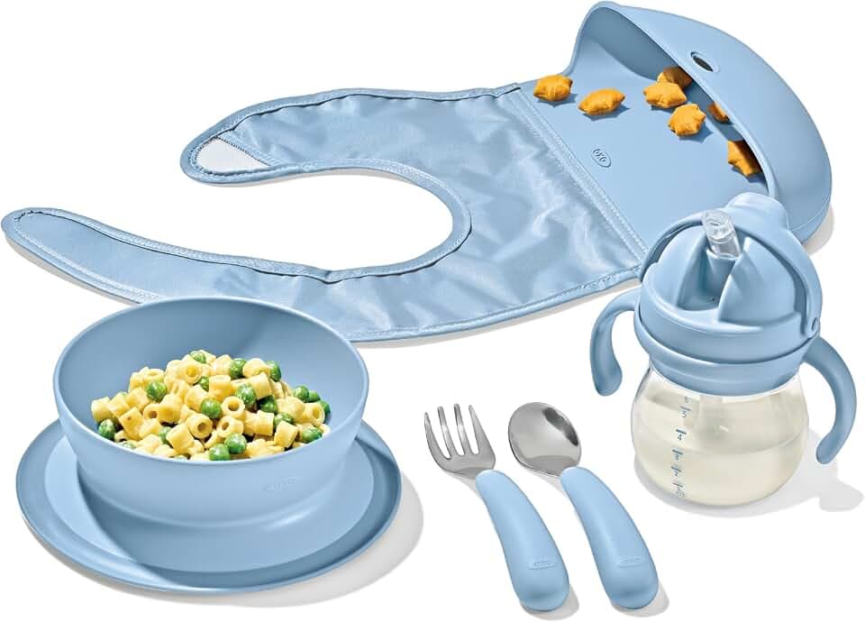 OXO Tot Baby Mealtime Set, Baby Essentials - Blossom