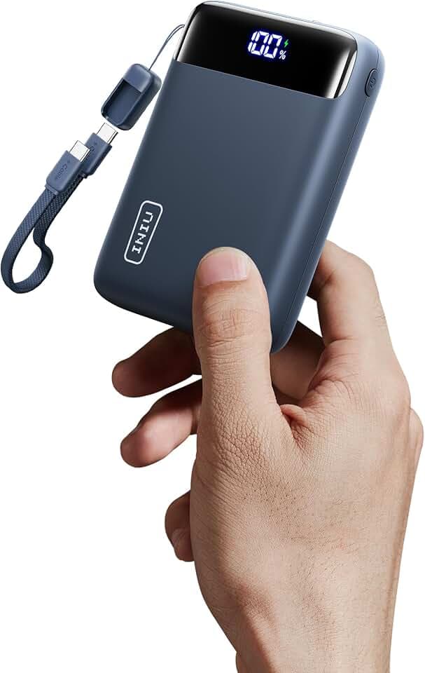 INIU 20000mAh Power Bank, Klein 22.5W Schnellladung Externe Handyakkus