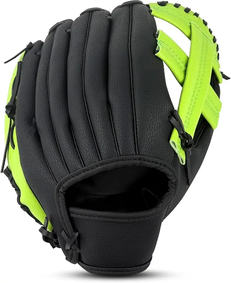 Baseball Glove for Adults & Youth | 10.5-12.5 Inch Training Outfield Mitt | Premium Synthetic Leather | Right-Hand Throw Baseball Softball