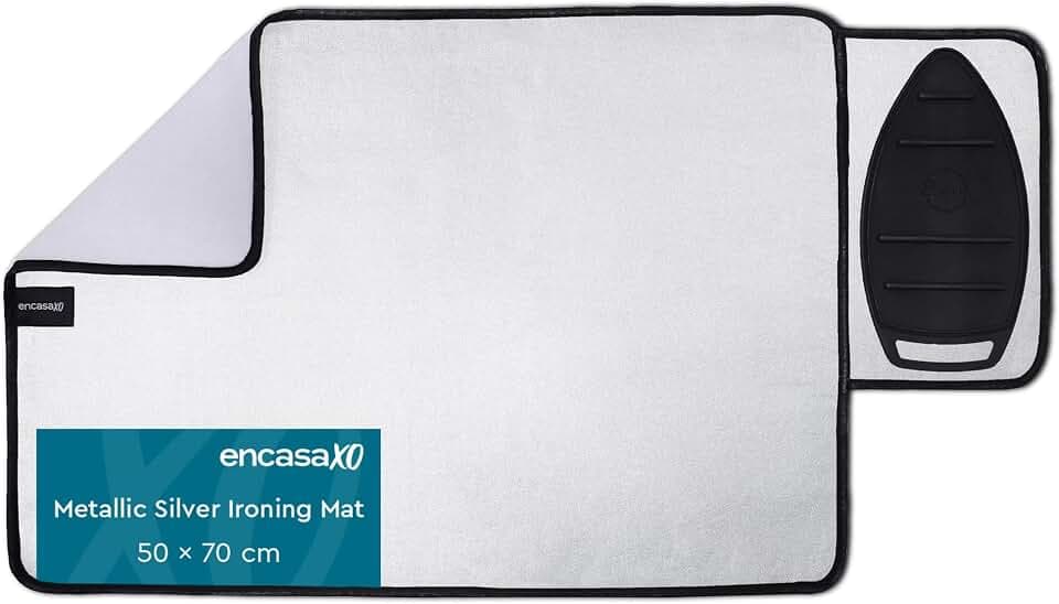 Encasa XO Ironing Mat for Table Top, Heat Reflective Pad, Small, 28"x20"