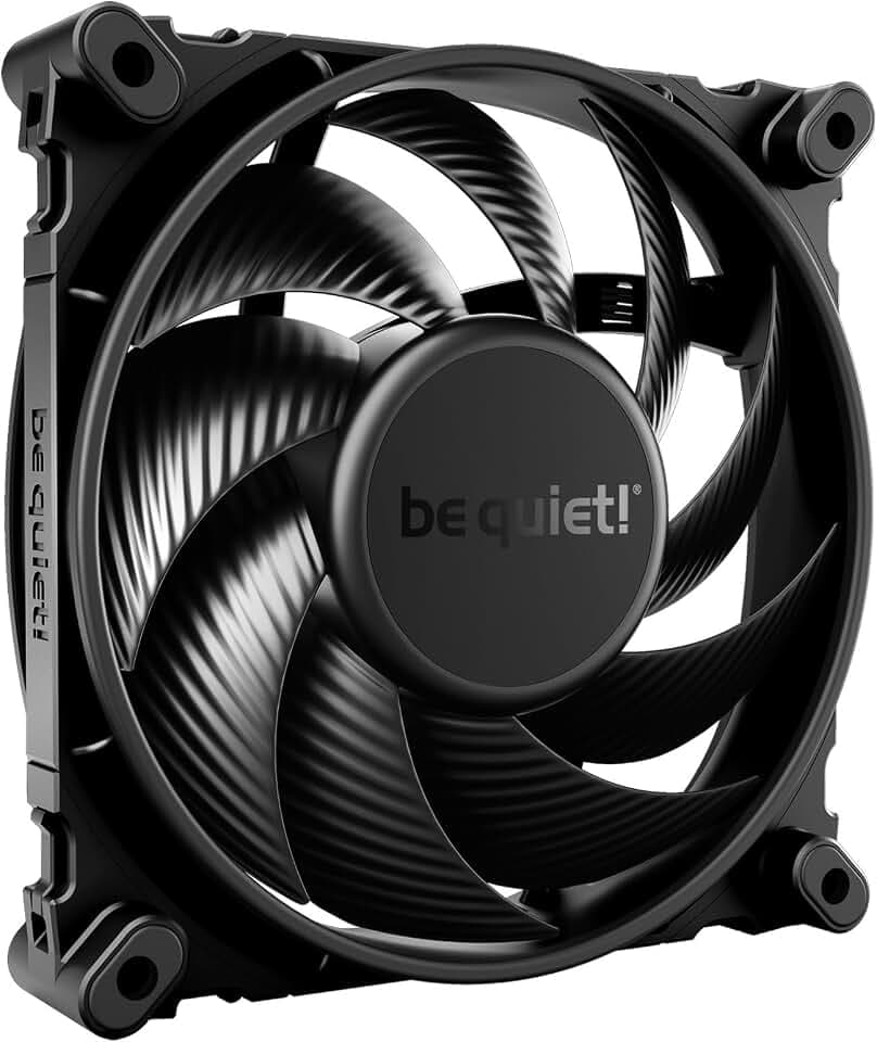 be quiet! Silent Wings 4 120mm PWM Lüfter, optimierte Lüfterblätter, außergewöhnlich hohe Performance, maximaler Luftdruck, nahezu unhörbar, 6-Pol-Lüftermotor, Fluid-Dynamic-Lager