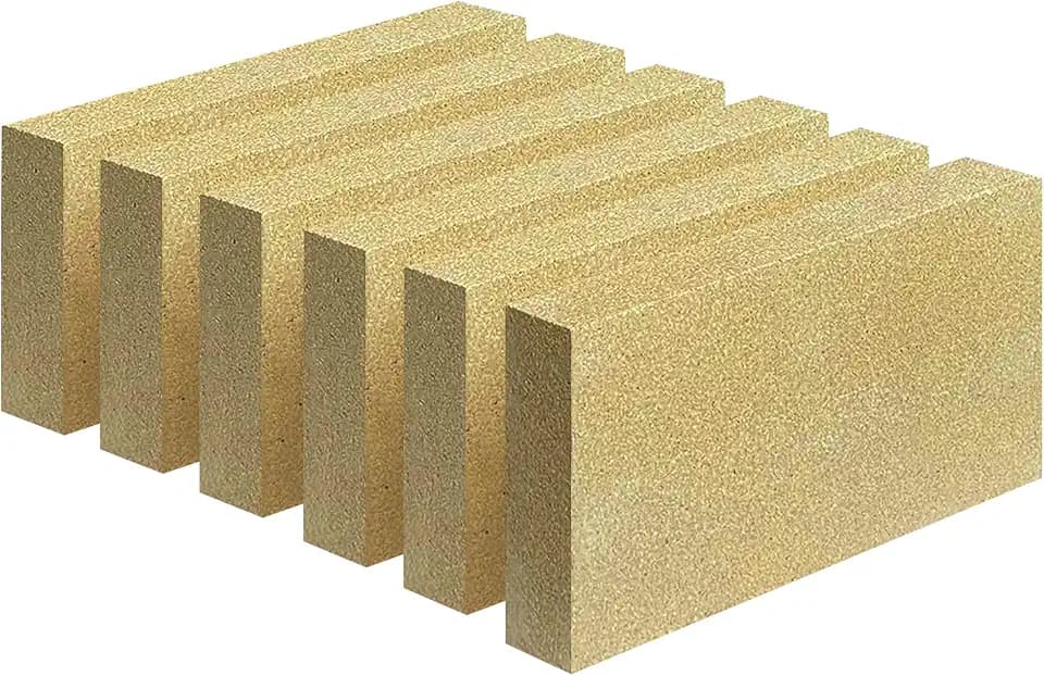 Fire Bricks, FireBrick, Size 9" X 4-1/2" X 1-1/4", Pack of 6