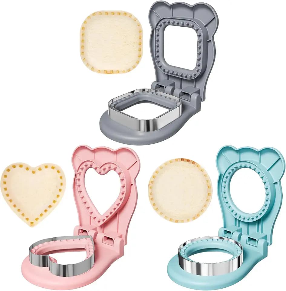Sandwich Cutters for Kids Lunch, Breakfast Crustless Sandwich Maker