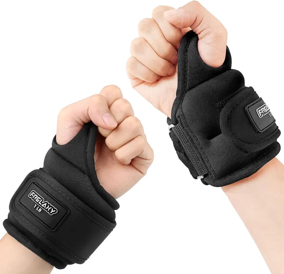 Frelaxy Wrist Weights with Thumb Loops for Men Women (Pair)