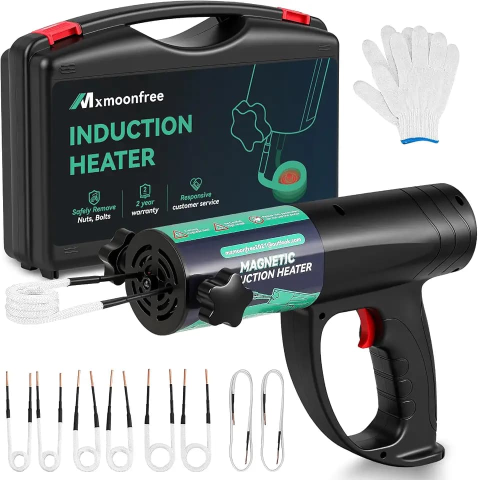 1500W Induction Bolt Heater Tool with 8 Coils, 110V