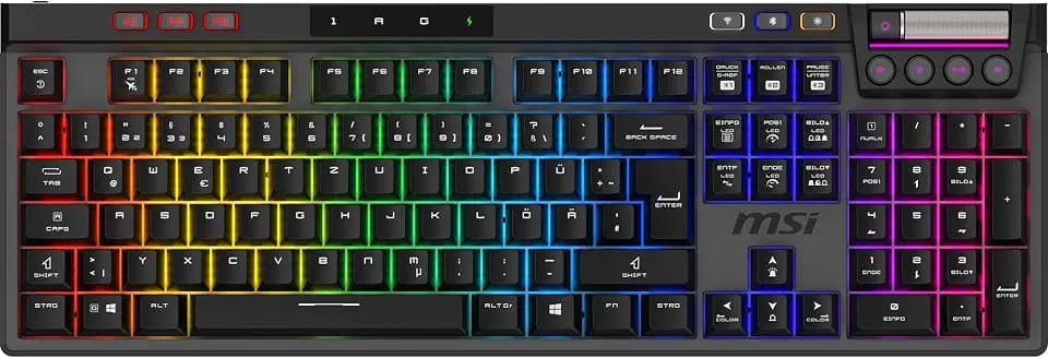 MSI Strike PRO Wireless - Kabellose Gaming-Tastatur DE Schwarz