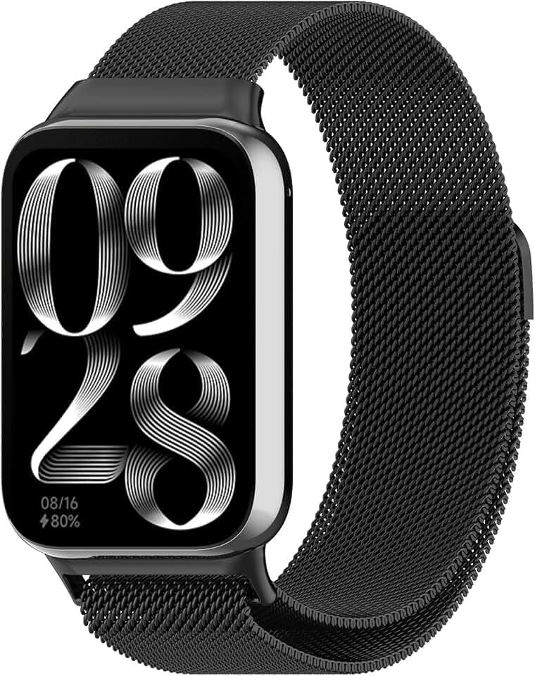 Metall Armband Kompatibel mit Xiaomi Smart Band 9 Pro/Mi Band 8 Pro/Redmi Watch 4,Magnetisch Ersatzarmband für Xiaomi Smart Band 9 Pro/Mi Band 8 Pro/Redmi Watch 4 für Damen Herren