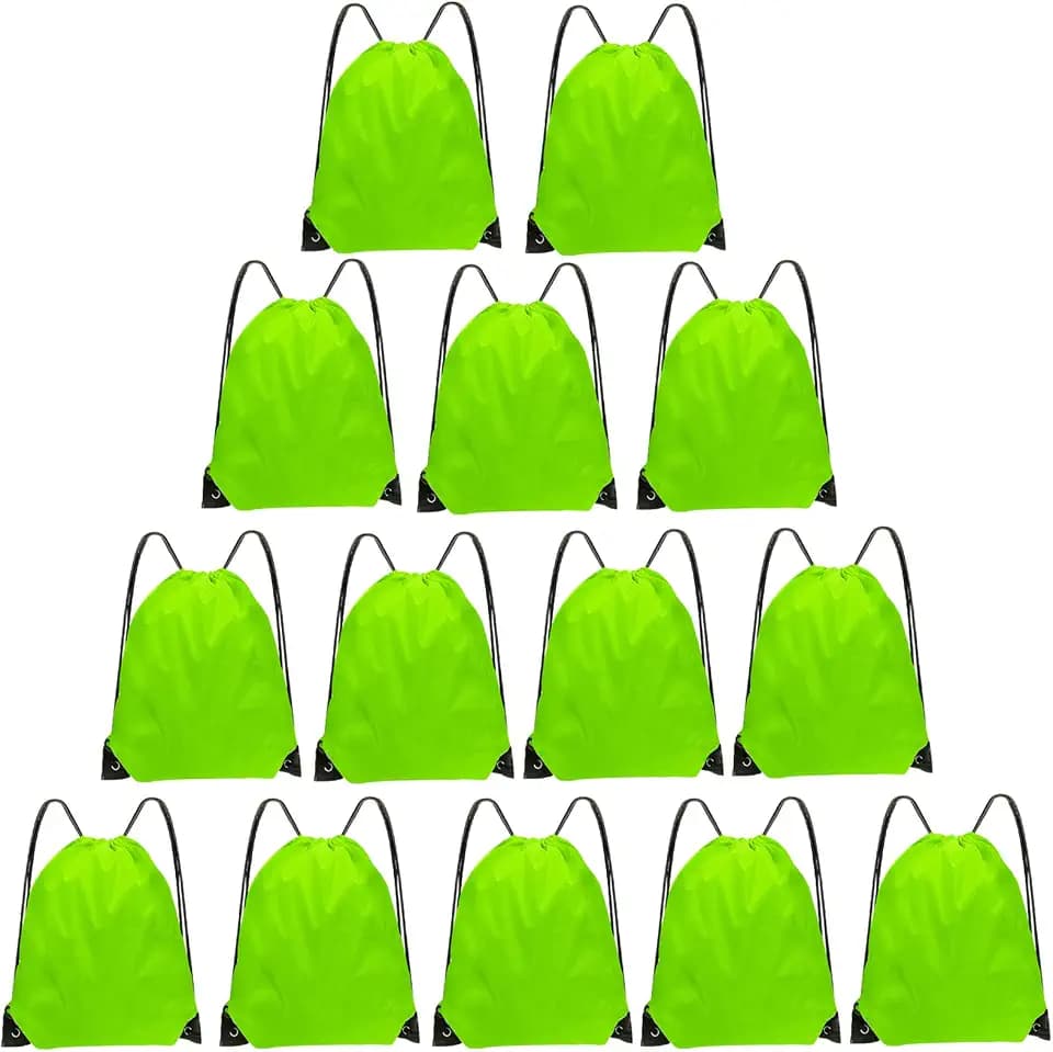 Grneric Drawstring Bags Bulk 14 Pcs Drawstring Backpack 16.5x13.4in