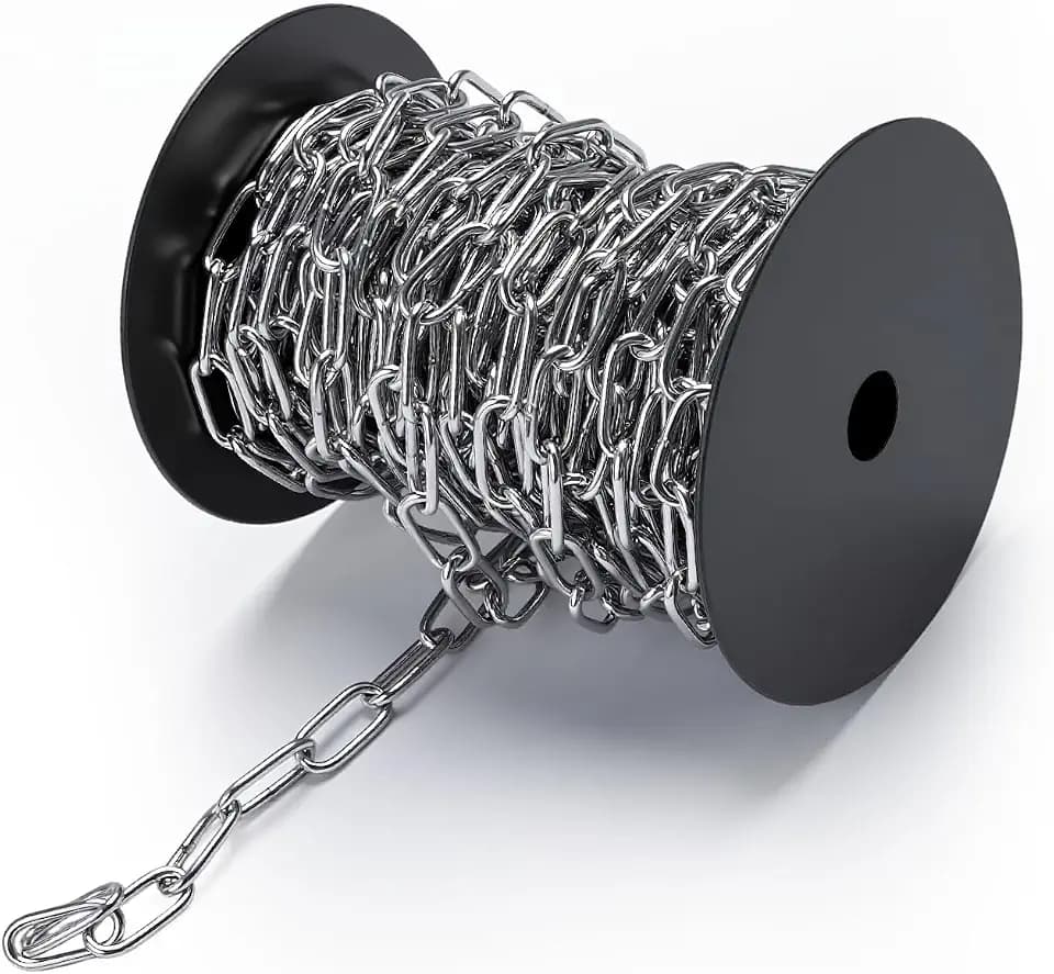 50ft 304 Stainless Steel Chain Hanging Chain Metal Chains Jack Chains(3mm)