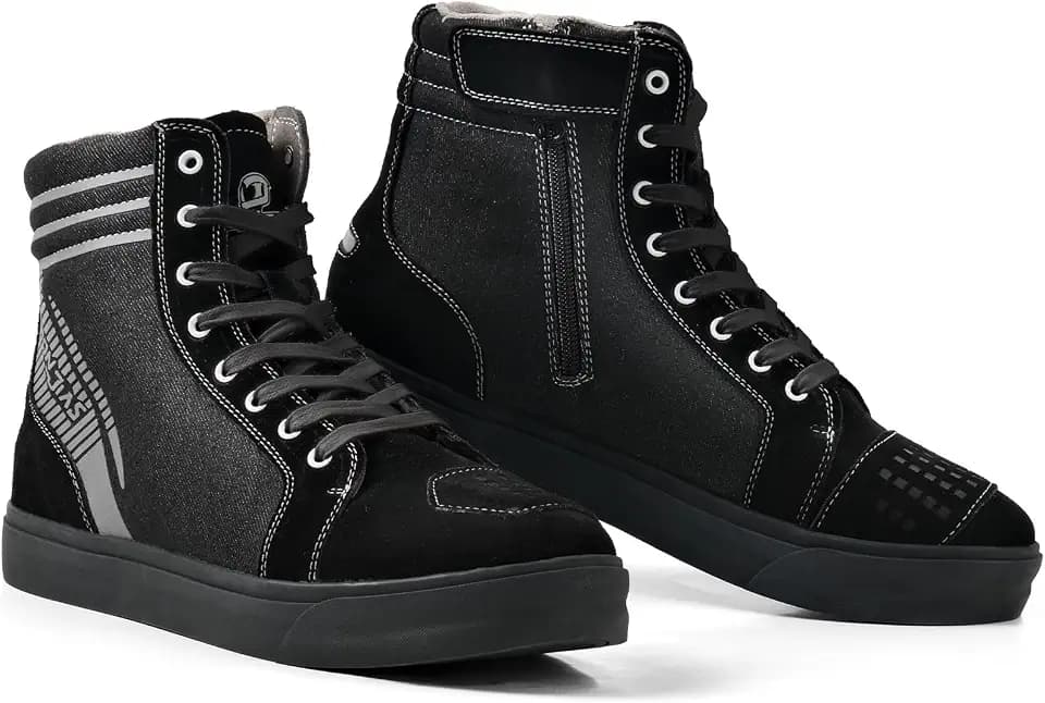 IRON JIA'S Motorradschuhe Herren Schwarz 40-46