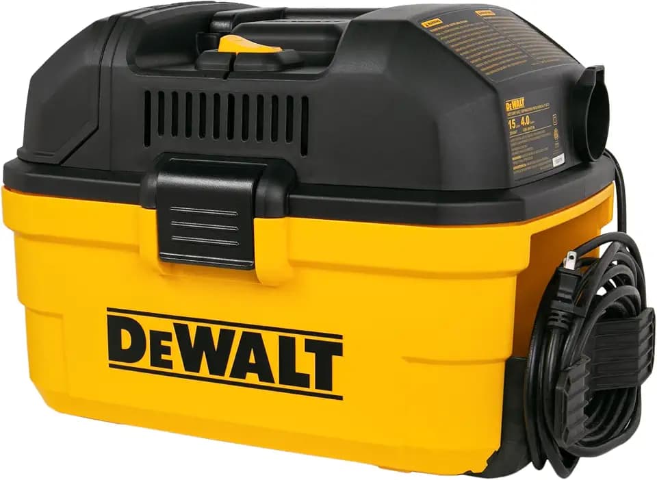 DEWALT 4 Gal. 5.0 HP Poly Wet/Dry Vacuum with Hose and Accessories DXV04T