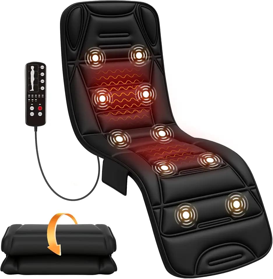 COMFIER Ganzkörper Massagematte mit 10 Vibrationsmotoren & Wärmefunktion
