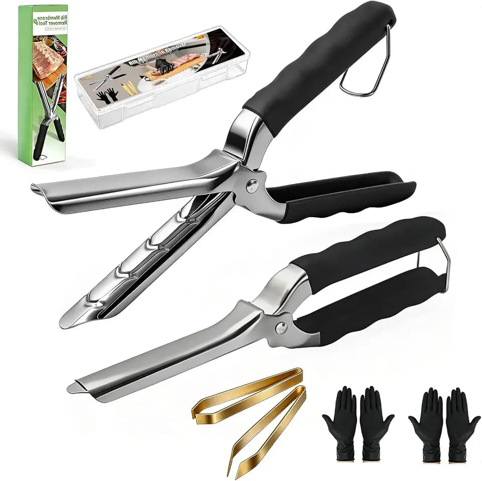 BBQ Rib Membrane Removal Tool Set with Storage Box