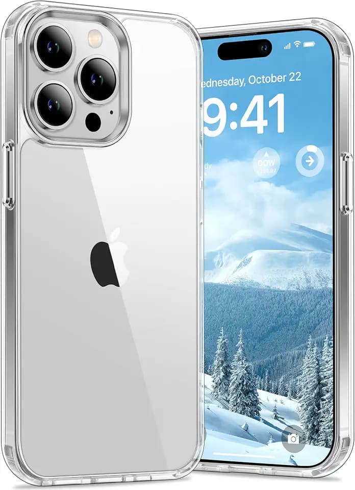 Vakoo Clear Case for iPhone 15 Pro Max, Anti-Yellowing, Transparent