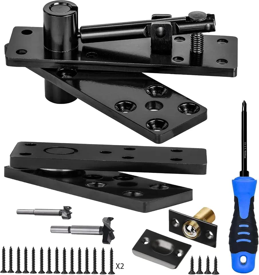 Hidden Door Pivot Hinge,600LBS Load-Bearing,Thickened Solid Steel