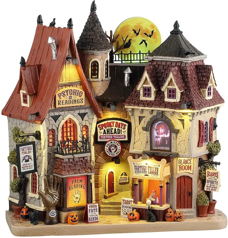 Lemax Spooky Days Ahead Lighted Facade, Battery-Operated, #55297, 11.61-In