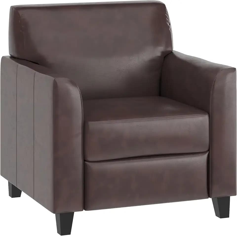 Flash Furniture Hercules LeatherSoft Chair, Brown