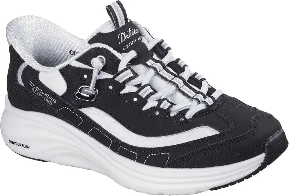Skechers Women's Contour Foam Sweet Nostalgia Cozy Fit Hands Free Slip Ins