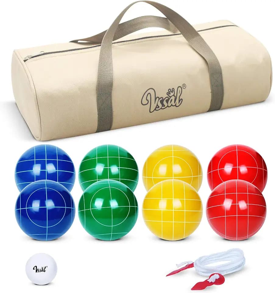 Bocce Ball Set Regulation Size and Weight, Solid Resin