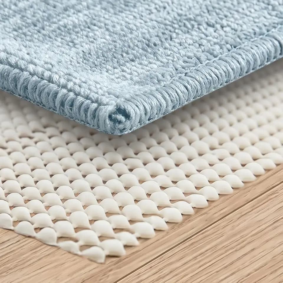GORILLA GRIP® Slip Resistant Rug Pads for Hardwood Floor, 4x6 Cream