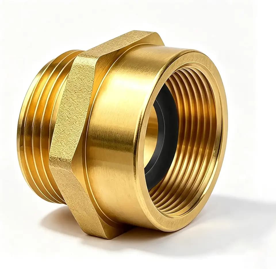 1-1/2" NST Female x 1-1/2" NPT Male Hexagon Fire Hydrant Adapter