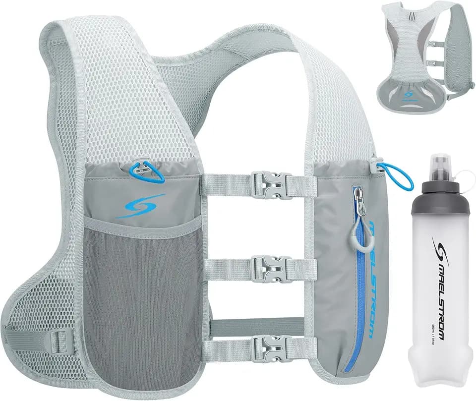 Maelstrom Running Vest, Lightweight Hydration Pack with 500ml Soft Flask