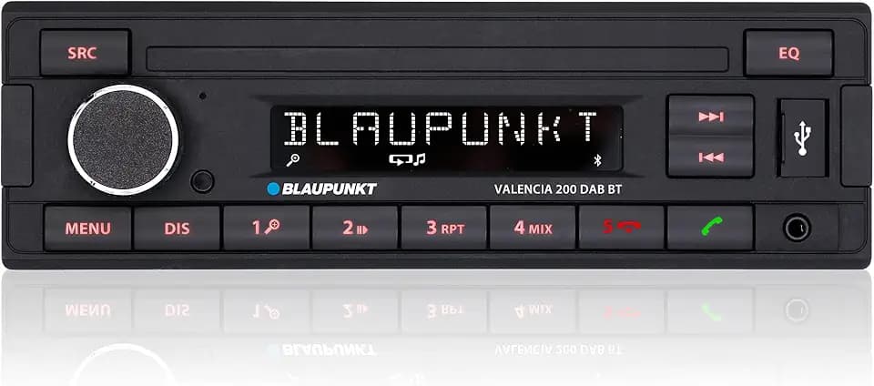 Blaupunkt Valencia 200 DAB BT, 1-DIN Autoradio, DAB+, Bluetooth, Freisprecheinrichtung, USB, Aux-Eingang, 4x40Watt, 12V
