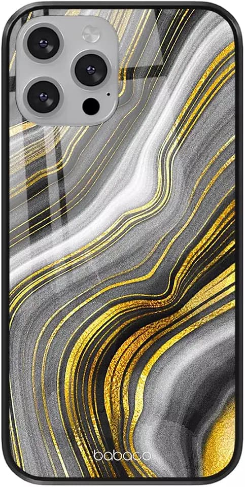ERT GROUP Handyhülle für Apple iPhone 13 PRO Original und offiziell Lizenziertes Babaco Muster Marble 010 aus gehärtetem Glas, optimal an die Form des Handys angepasst, Schutzhülle