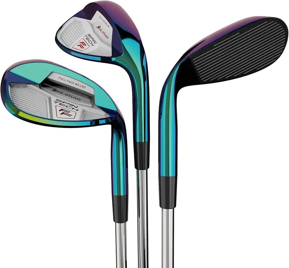 Orlimar Spin Tech Full Face Golf Wedge Set or Individual Wedges for Men, Unique Look, Game Improvement 52 56 60 64 Degree, Right/Left Handed