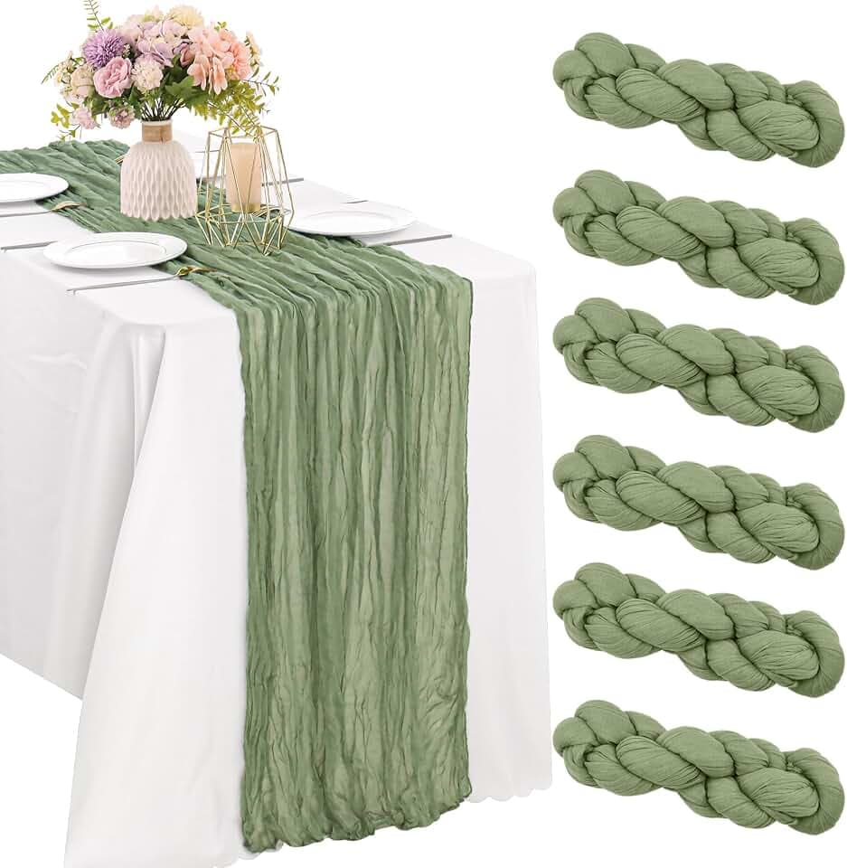 10FT Cheesecloth Table Runner Boho Party Home Decorations